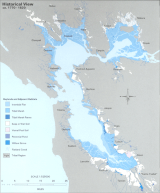 <span class="mw-page-title-main">Hydrography of the San Francisco Bay Area</span> Waterways and watersheds draining into the bay or Pacific Ocean