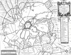 Map of the siege of Groenlo 1627