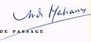 Firma di André Malraux