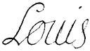 Signature of Louis of France, Duke of Burgundy in 1695.png