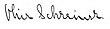 signature d'Olive Schreiner