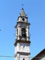 Campanile della chiesa-oratorio di San Sebastiano, Silvano d'Orba, Piemonte, Italia