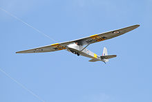The Slingsby T.21 was one of the first two aircraft owned by the Royal Air Force Gliding & Soaring Association. Slingsby T.21 Sedbergh TX1.jpg