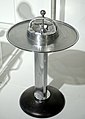 Smoking and drink stand, by Henry Dreyfuss, c. 1938, chromium-plated steel, aluminum, painted cast iron - Montreal Museum of Fine Arts - Montreal, Canada -DSC09058.jpg