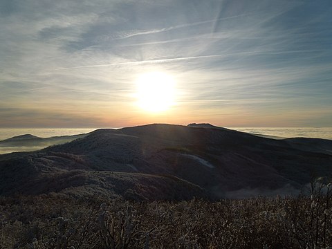 Vihorlatské vrchy počas inverzie