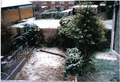 A picture of Banbury town in the snow during 2009.