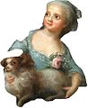 English: The children of the comte d'Artois (Charles, Sophie and Louis)  Artois children. 1781. Artois children Filleul Stock Photo - Alamy