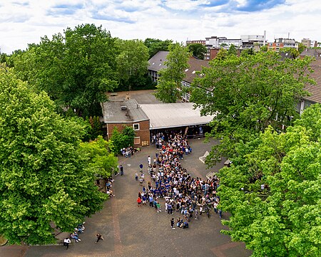 Sophie Scholl Gymnasium Oberhausen, Luftbild