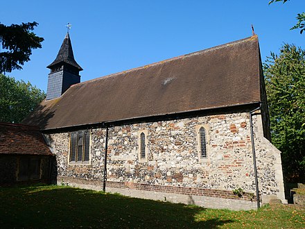 The medieval church in Welling, now used by a Greek Orthodox congregation