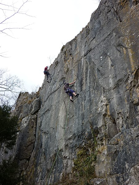 File:Sport climbing at Giggleswick Scar - geograph.org.uk - 1754353.jpg