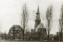 Bottenbroich mit Pfarrkirche, 1930