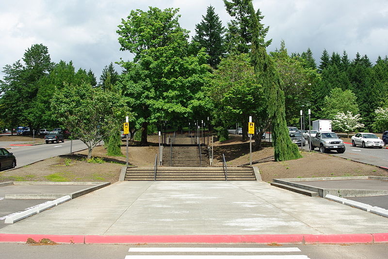 File:Stairs at PCC Sylvania - Portland, Oregon.JPG