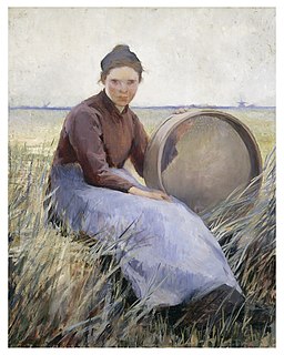 Stanley, Girl with winnowing basket