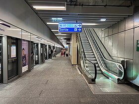 Le quai en direction de Saint-Denis Pleyel.