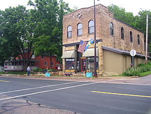 Nel centro di Stoccolma, nel Wisconsin