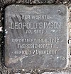 Stolperstein Landshuter Str 35 (Schön) Leopold Simson.jpg