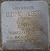 Stolperstein in Biskirchen Ludwig Albert Jakob