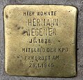 Hermann Wegener, Weidenweg 46, Berlin-Friedrichshain, Deutschland