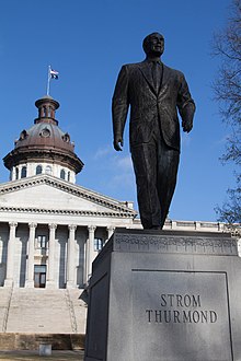 Statue of Thurmond outside the South Carolina State Capitol StromT.jpg