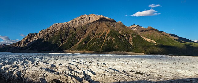 West aspect of Bonanza across Root Glacier