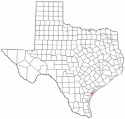 Location of Rockport, Texas