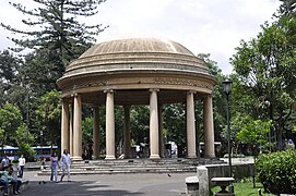 Parque Morazán, con su Templo de la Música de estilo neoclásico, es el centro de importantes actividades culturales de la ciudad.