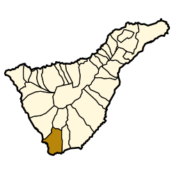 Ubicación municipal en Tenerife