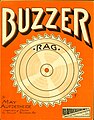 Titulní strana not „The Buzzer Rag“, 1909.