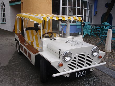 A taxi in the Village