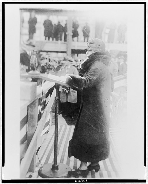 Theresa Helburn at the Guild Theatre's groundbreaking in 1924