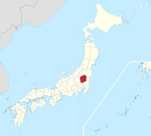 Lage der Präfektur Tochigi in Japan