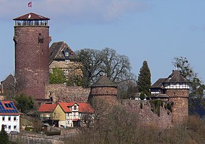 Kasteel Trendelburg, uitzicht op het zuiden