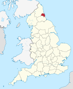 Tyne and Wear (ceremonial county) in England.svg