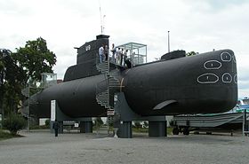 Tysk 205 klasse som museumsskib, ubåden er identisk med Narhvalen-klassen.