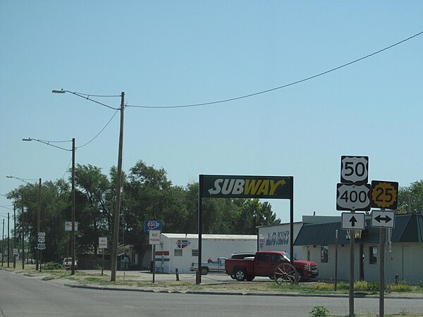 K-25 where it intersects US-50 and US-400