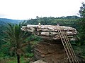 Der „Umbrella Rock“ (Regenschirm-Felsen) bei Koforidua, September 2009