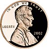 Lincoln's profile on the US cent