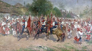 <i>Ride of the Kings</i> (Uprka) 1892 painting by Joža Uprka