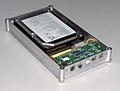 IDE hard disk in a USB/FireWire enclosure