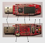 USB key drive internals