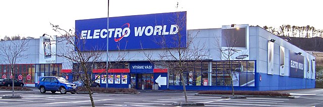 Electro World store in Ústí nad Labem, Czech Republic