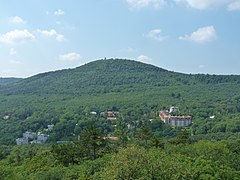 View of János Hill from Kis-Hárs Hill.JPG