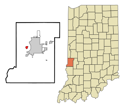 West Terre Haute – Mappa