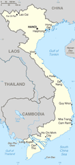 Mapa Wietnamu