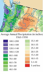 Washington experiences extensive variation in rainfall. Wa rain map.JPG