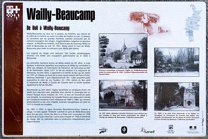 File:Wailly-Beaucamp - Panneau émaillé.jpg