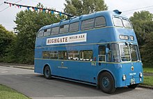 Walsall Corporation trolleybus 862 at the museum Walsall trolleybus 862.jpg