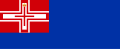 War Ensign of the Kingdom of Sardinia (1816-1848) aspect ratio 31-76.svg