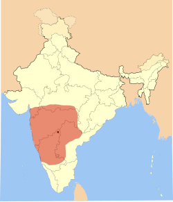 Estensione dell'Impero Chalukya occidentale, 1121 d.C.[2]