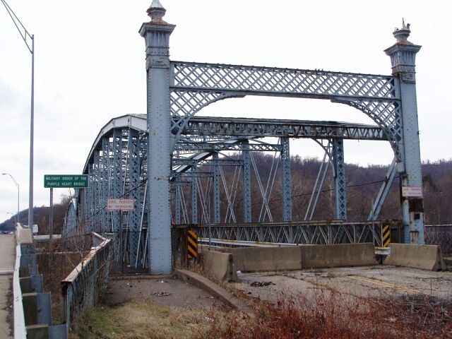 Old U.S. 40 Bridge between Wheeling Island and the Ohio shore